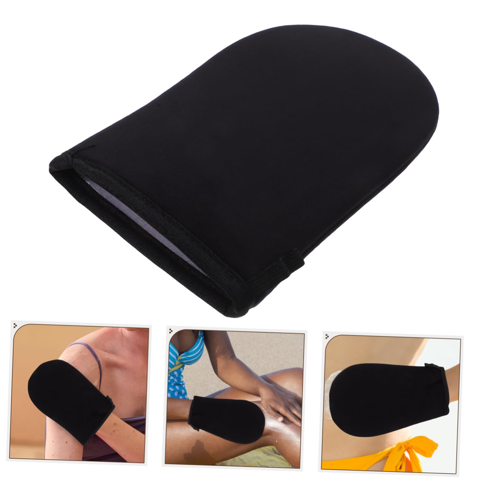 IWOWHERO Self Tanning Applicator Mitt Back Tanning Glove Lotion Applicator Application Glove Hand Warming Mitts