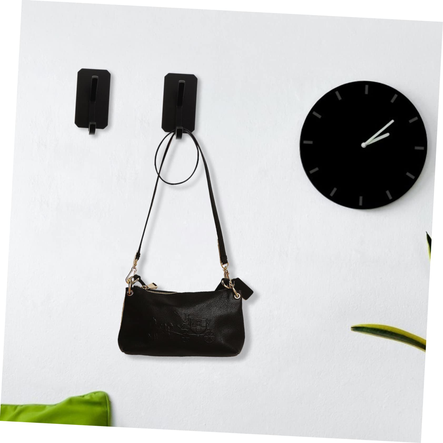 MAGICLULU 6piezas Ganchos Adhesivos Para Pared De Impermeables y Resistentes Para Cocina y Baño Almacenamiento De Ropa y Accesorios