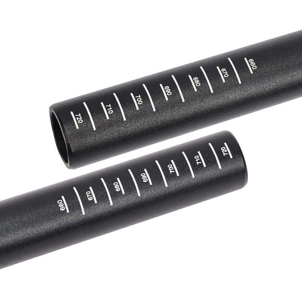 Guidon VTT 720mm Rise 90mm - Alliage Alu 6061, Diamètre 31.8mm, Pour DH/XC/AM, Couleur Rouge