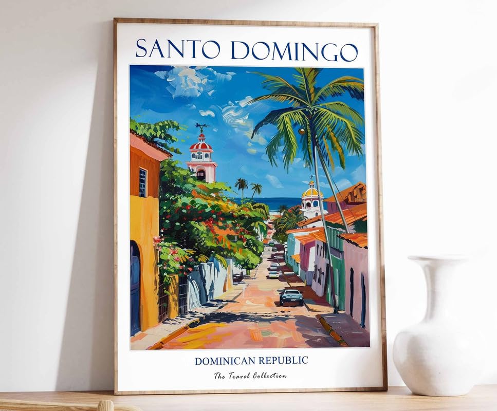 Affiche Santo Domingo print A0 pour illuminer votre salon d'une touche florale
