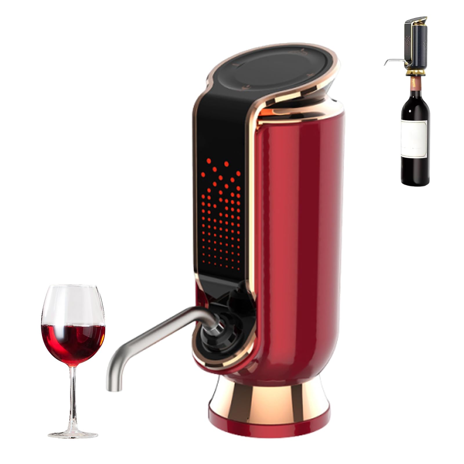 Aérateur de vin automatique avec conservateur électrique pour bouteille