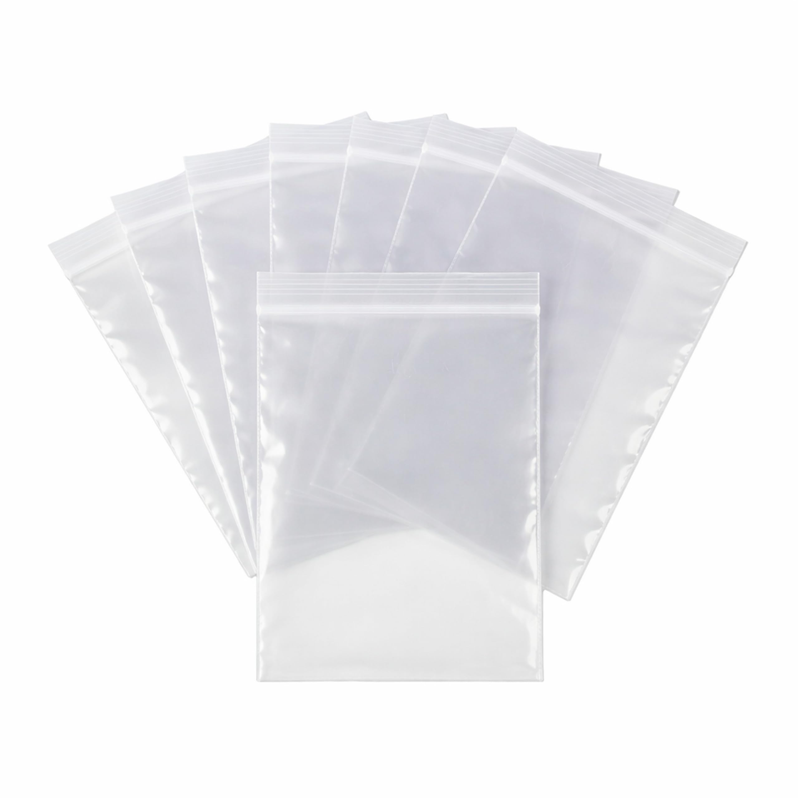 Shatchi 400 Clear Zip Seal Bags 6X9 Inch Resealable Pouches