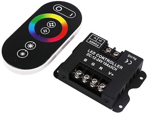 Miniatura 2 de Xunata Tira de luces LED de neón, 12 V RGB 5050 luces de neón con control remoto RF, tira de luz de neón regulable que cambia de color, tira de