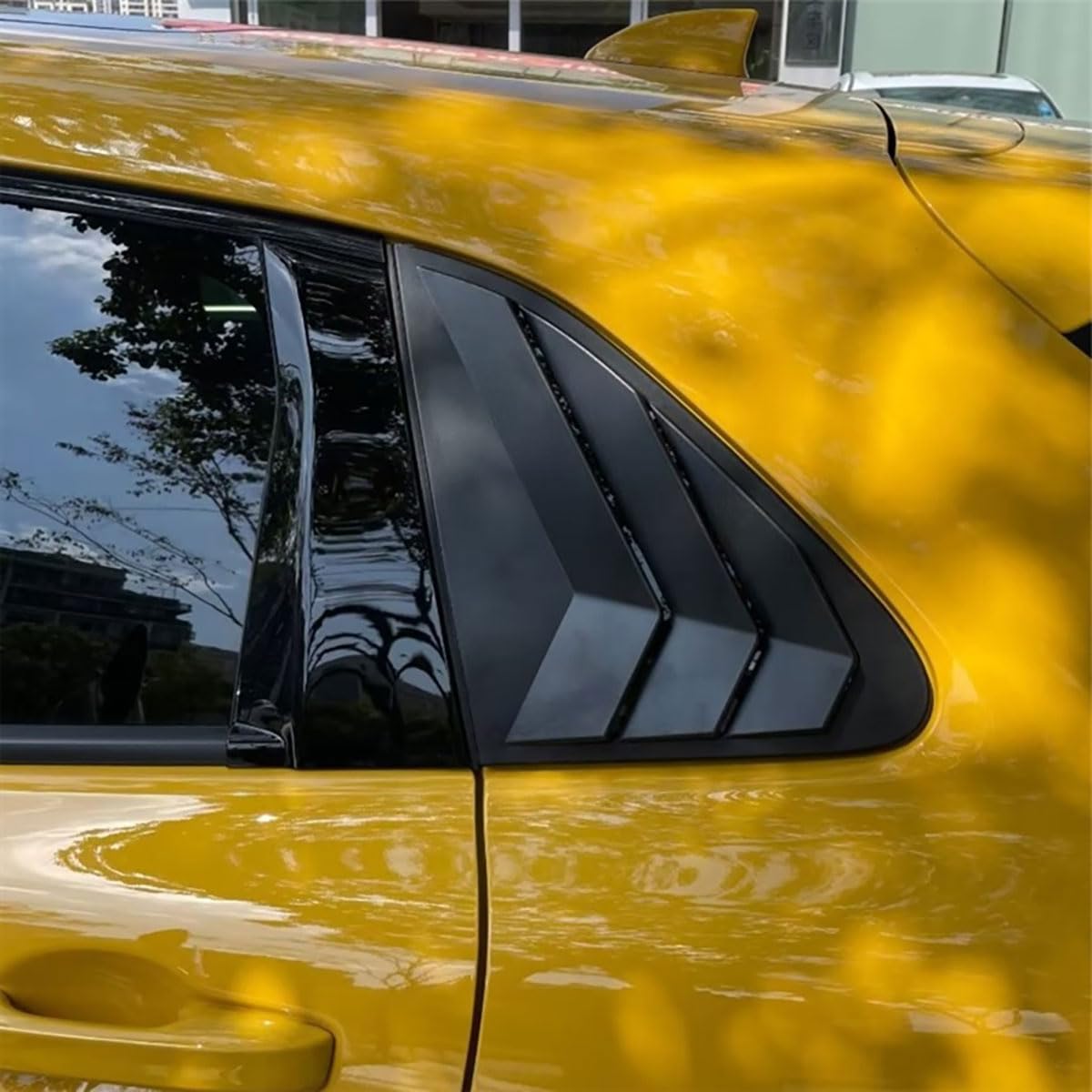 TERDARAY Rear Side Window Louvers Covers Compatible with Honda New HRV HR-V 2025 2024 2023 Rear Side Shutters Blinds Cover Trims Exterior Car Accessories ABS 2PCS(Glossy Black Style