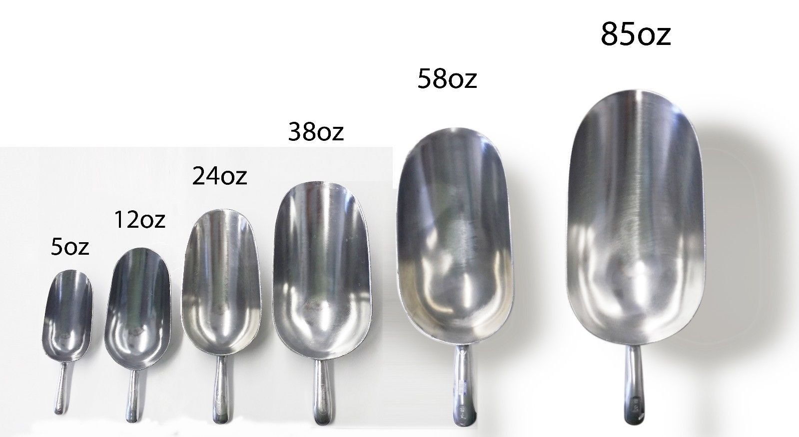 12 oz Aluminum Ice Bar Dry Goods Bin Scoop TH