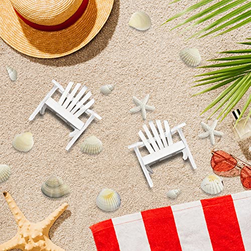 Beach Cake Topper Wedding Cake Topper Wooden Adirondack Miniature Beach Chair Mini Doll Furniture Top Decoration For Dollhouse Wedding Anniversary Beach Theme Cake Decoration #TOP6