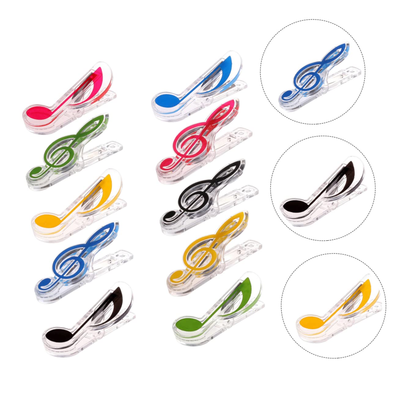 40pezzi Clip Per Spartiti Per Clip Per Note Colori Spartiti Per Pianoforte e