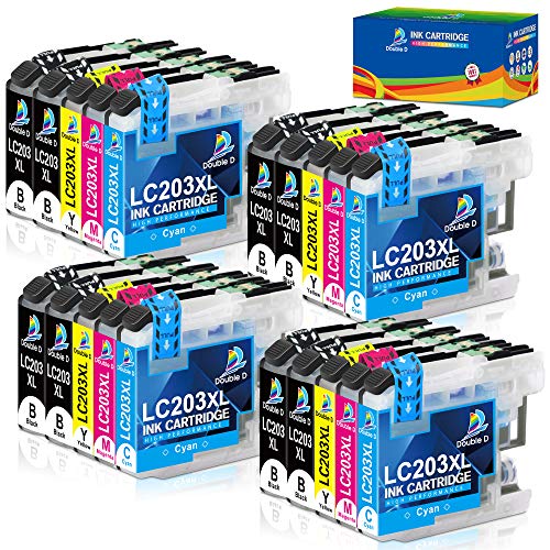 Black Friday - 40% OFF DOUBLE D LC203 Ink Cartridges Compatible Replacement for Brother LC203 LC203XL LC201 for MFC-J480DW,J680DW,J485DW,J885DW,J460DW,J880DW,MFC-J4420DW,J4620DW,J4320DW,J5620DW,J5520DW, J5720DW (20 Pack) Black Friday - 40% OFF DOUBLE D LC203 Ink Cartridges Compatible Replacement for Brother LC203 LC203XL LC201 for MFC-J480DW,J680DW,J485DW,J885DW,J460DW,J880DW,MFC-J4420DW,J4620DW,J4320DW,J5620DW,J5520DW, J5720DW (20 Pack)