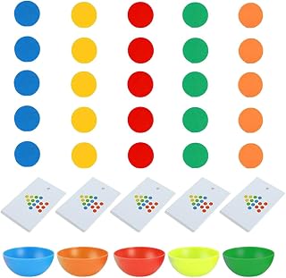 menolana Tigela de correspondência de cores Brinquedo educativo para crianças Pensamento lógico Habilidades motoras finas Brinquedo de aprendizagem Copo de