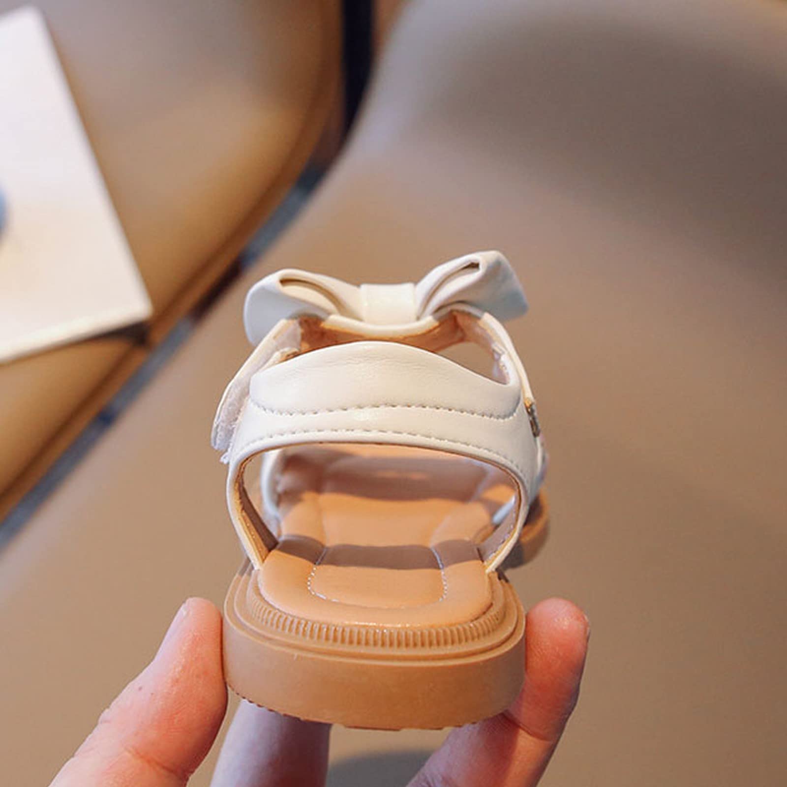 YHQZNLXQ Generisch Sandalias para Niñas Verano Bebé Niñas Zapatos De Princesa Suela Suave Zapatos Romanos Bordados