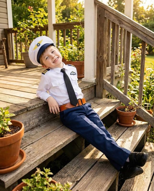 Image of FancyDressWale Community Helper & Career Role Play Costume for Fancy Dress Pilot, Navy, Army, astronaunt, Police Costumes
