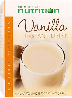 Healthywise - High Protein Instant Drink Mix, 15g Protein, Low Calorie, Low Carb, Low Fat, Gluten Free, Aspartame Free, KETO Diet Friendly, 7 Count Box (Vanilla)