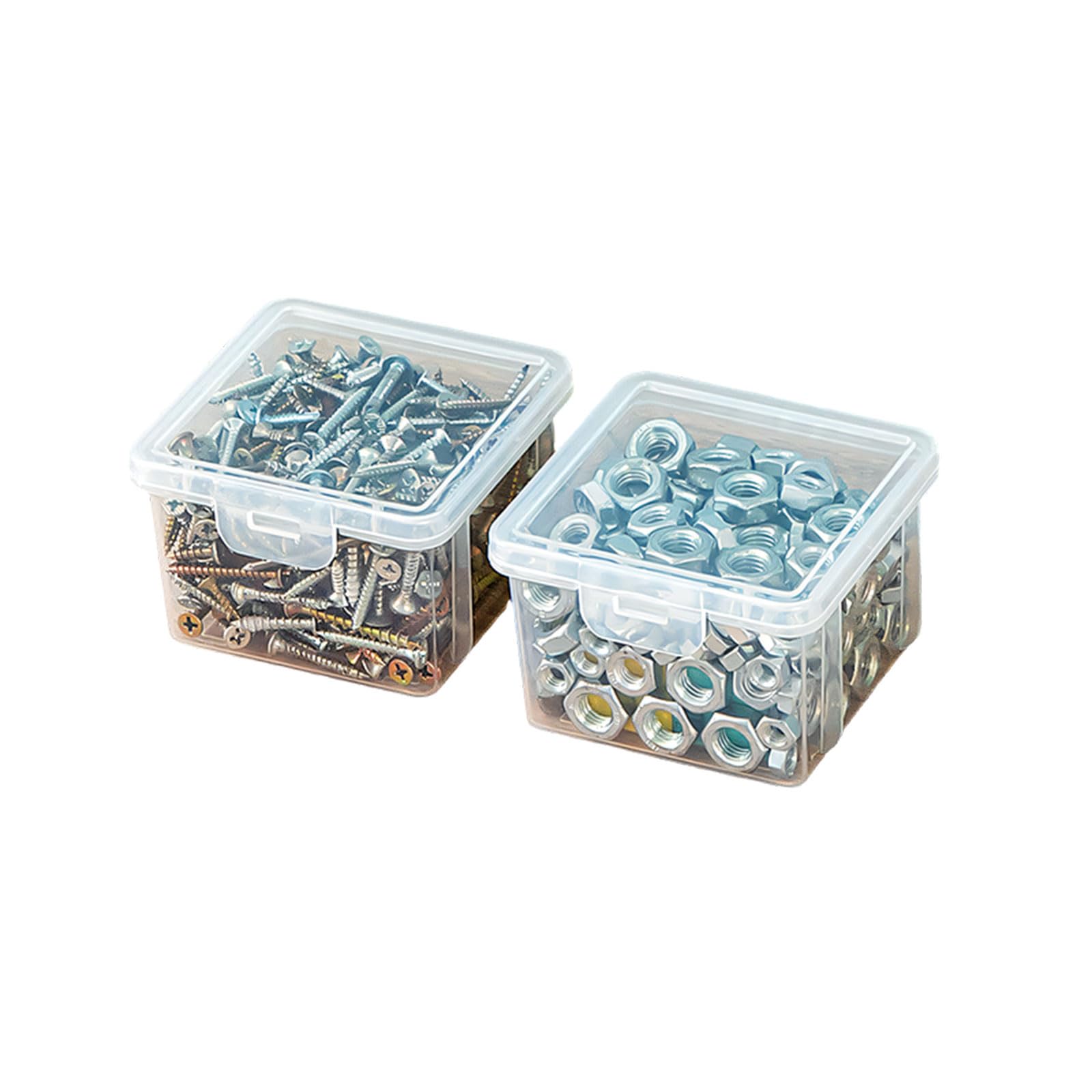 Zbiianxer Two Small Durability Storage Container For Tools Box Optional Package To Keep Screws Nut Bolts Neatly Sorted Tool Container