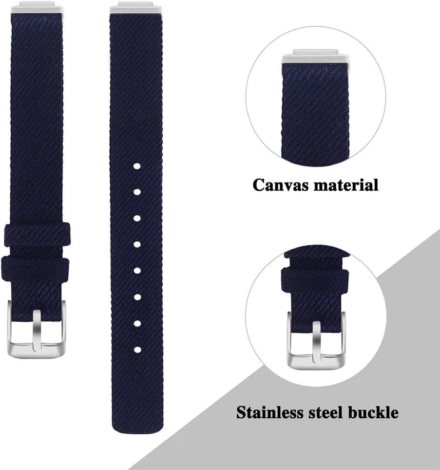 EZCO Bands Compatible with Fitbit Inspire HR & Inspire & Inspire 2, Woven Fabric Breathable Watch Strap Quick Release Replacement Wristband Accessories Women Man for Inspire 2 Smart Watch