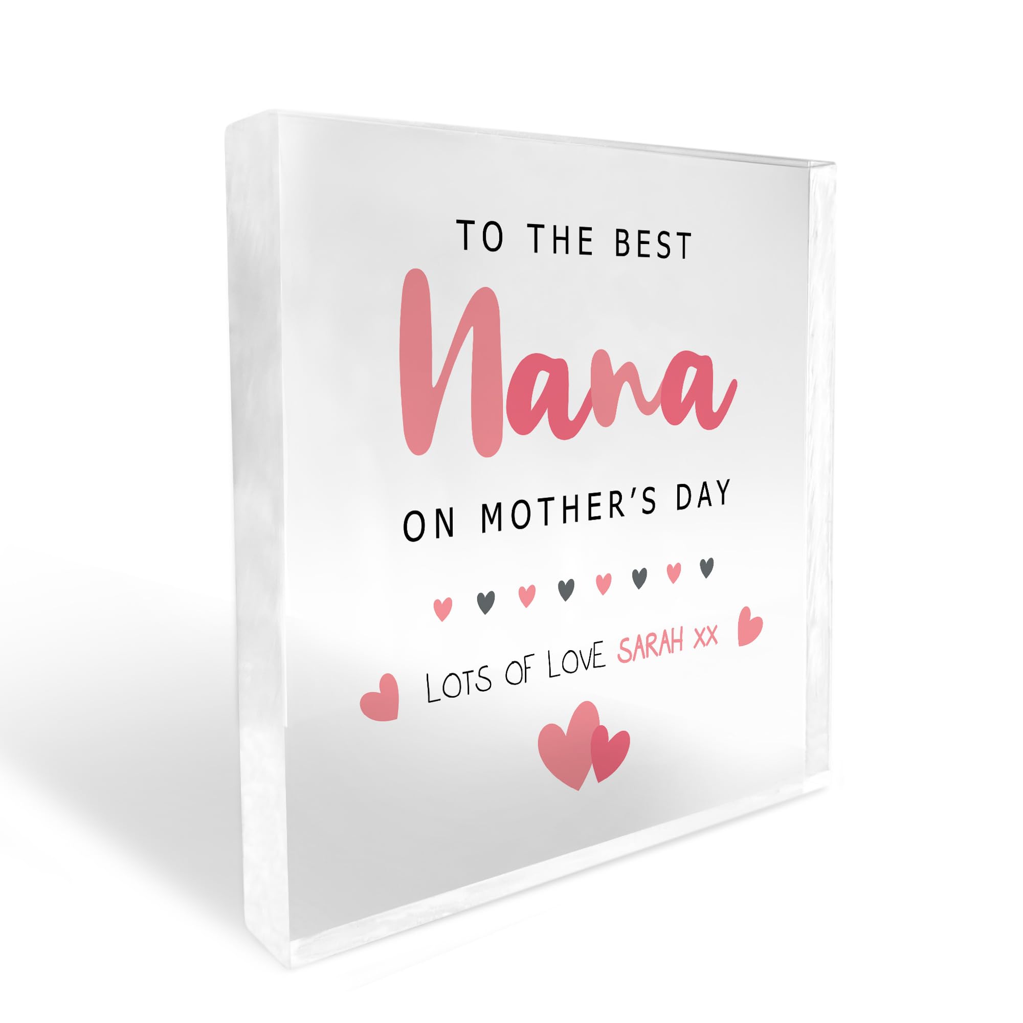 Red Ocean Mothers Day Gift For Nan Nanny Nanna Nana, Personalised Gift For Mothers Day, Thank You Gift For Nan Nanny, Grandparent Gifts, Gift For Her, Keepsake Gift