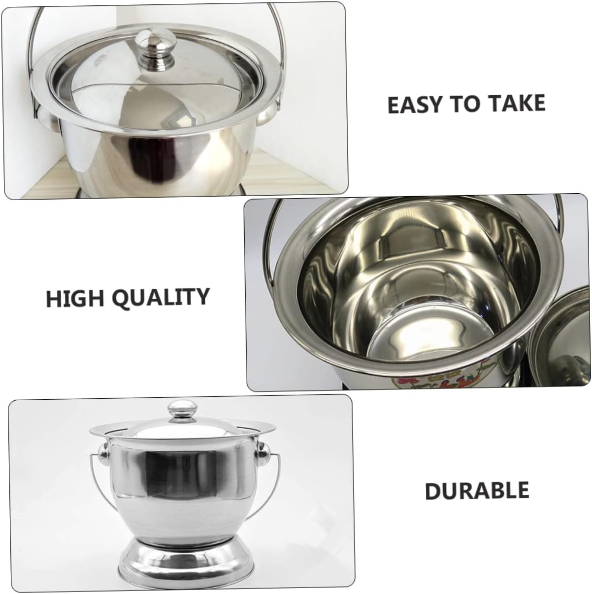 Didiseaon Durability Meets Style Stainless Steel Urinal Spittoon Training Seat for Boys and Girls Adults Urinal Basin Cover Easy-Clean and Space-Saving