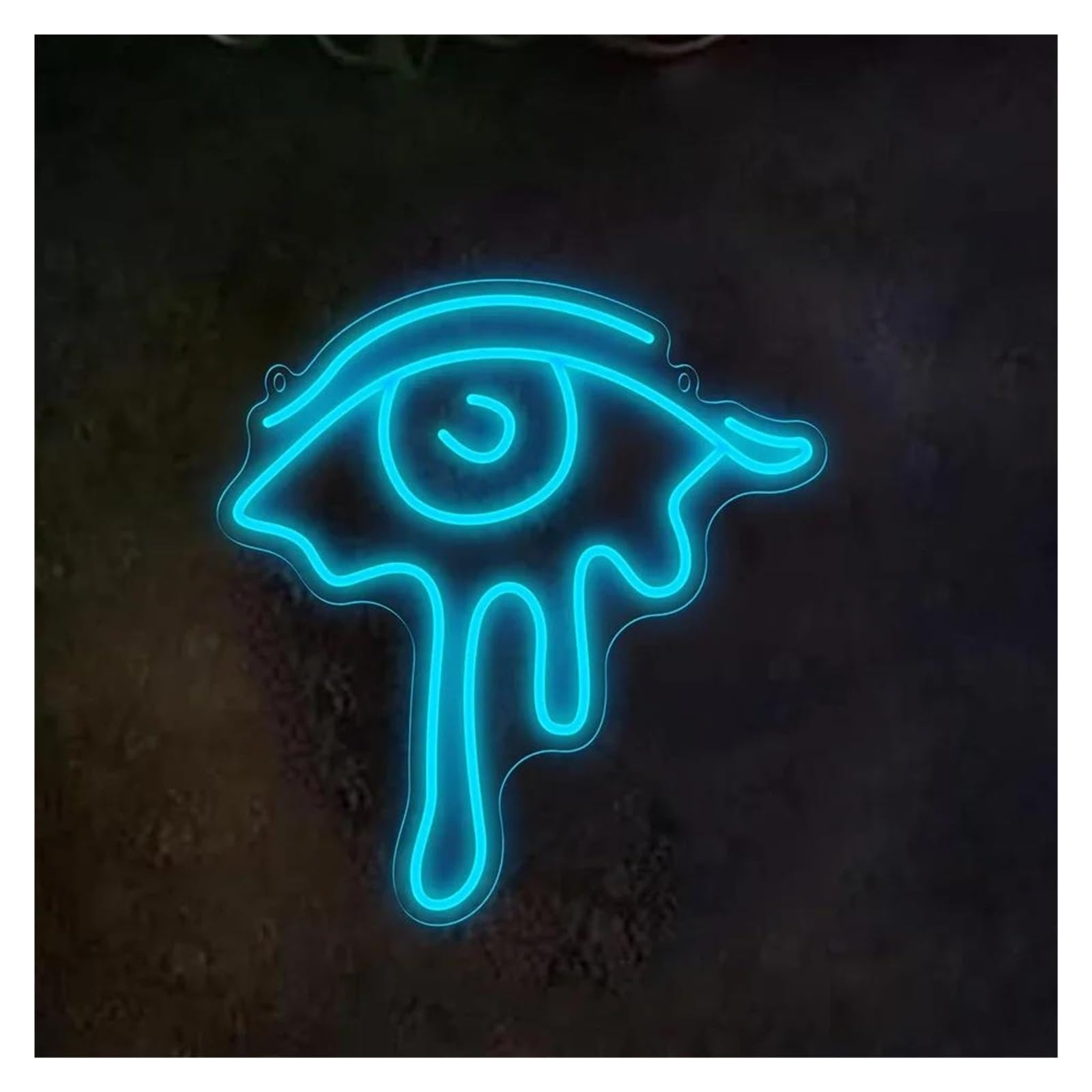 LEMST Sign Lamp Crying Eye Neon Signs, Light USB Power Dimmer Man Cave Game Room Bar Wall Decorations 40.6cmх38.3cm