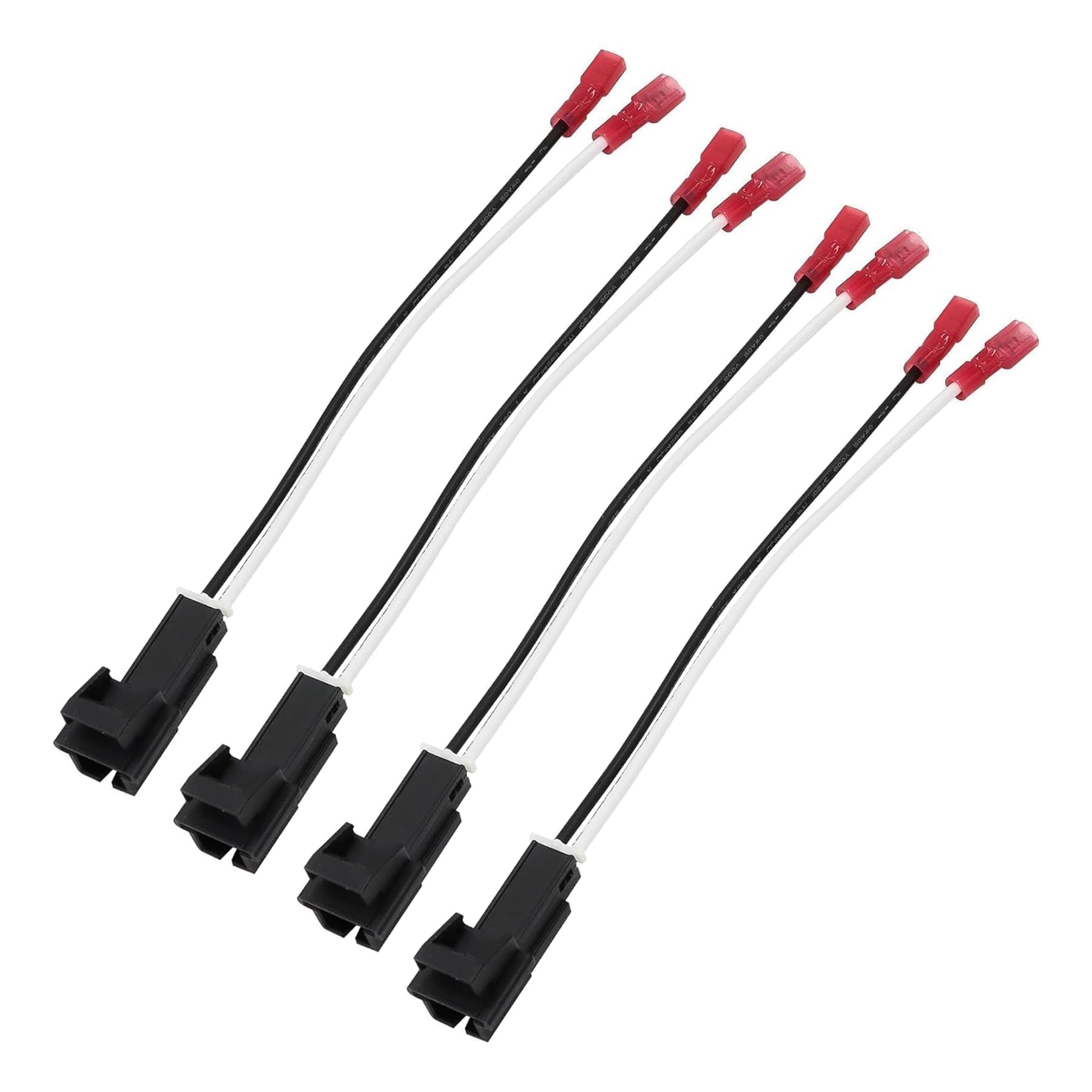 MINETPS 4Pcs 72-4568 Speaker Adapter Wiring Harness Fit for General Motor Vehicles GMC Buick Chevy Cadillac Silverado Colorado, Front Rear Door Speaker Wiring Harness Adapter