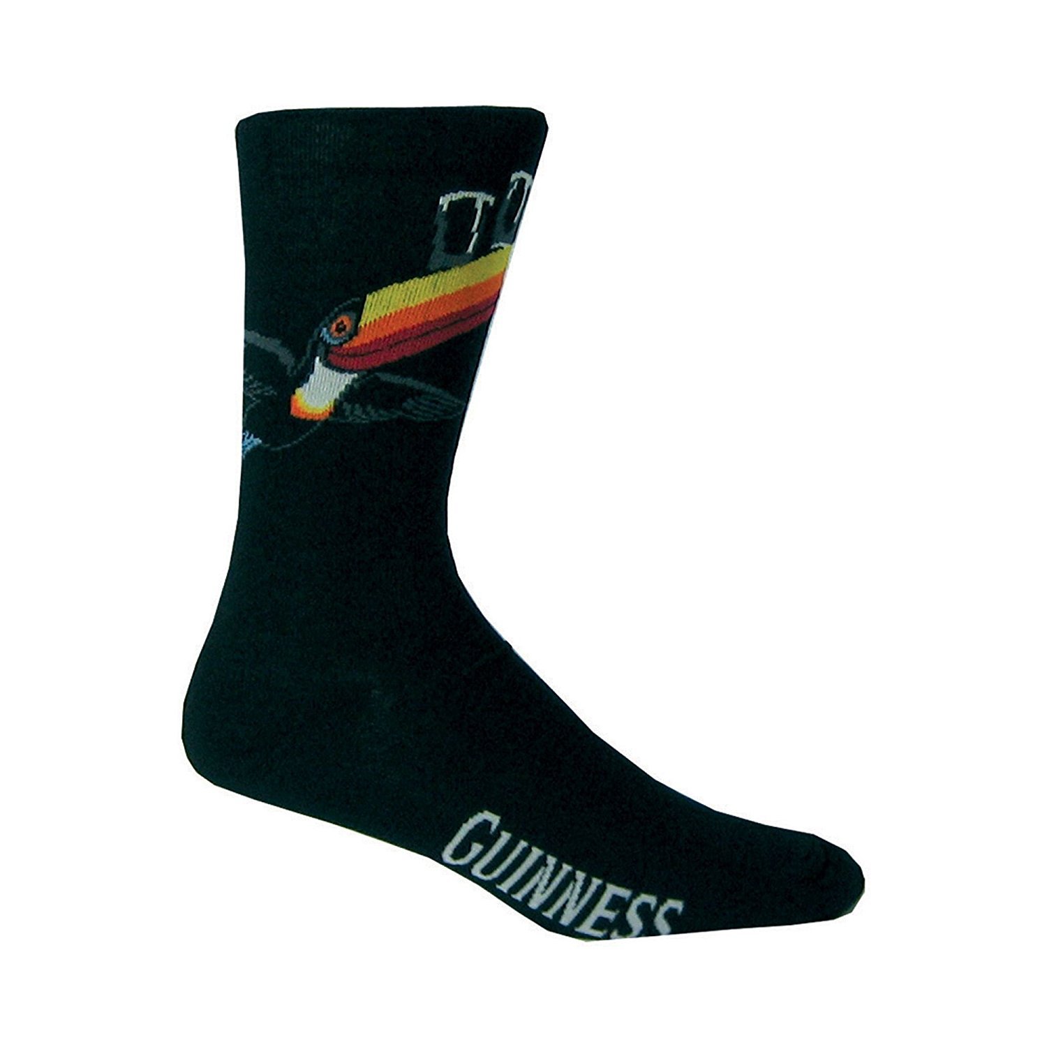 Guinness Toucan - One Pair of Black Compressed Socks "Novelty Gift" (H9109-CDU)