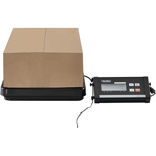 Miniatura 3 de Báscula de envío digital con adaptador de CA, 400 libras x 0.5 libras, 12 pulgadas de ancho x 12 pulgadas de largo