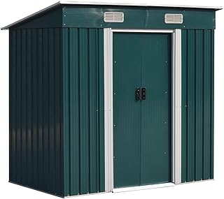 WOWSUBLI Garden Shed with Slip Angle and Lock...,