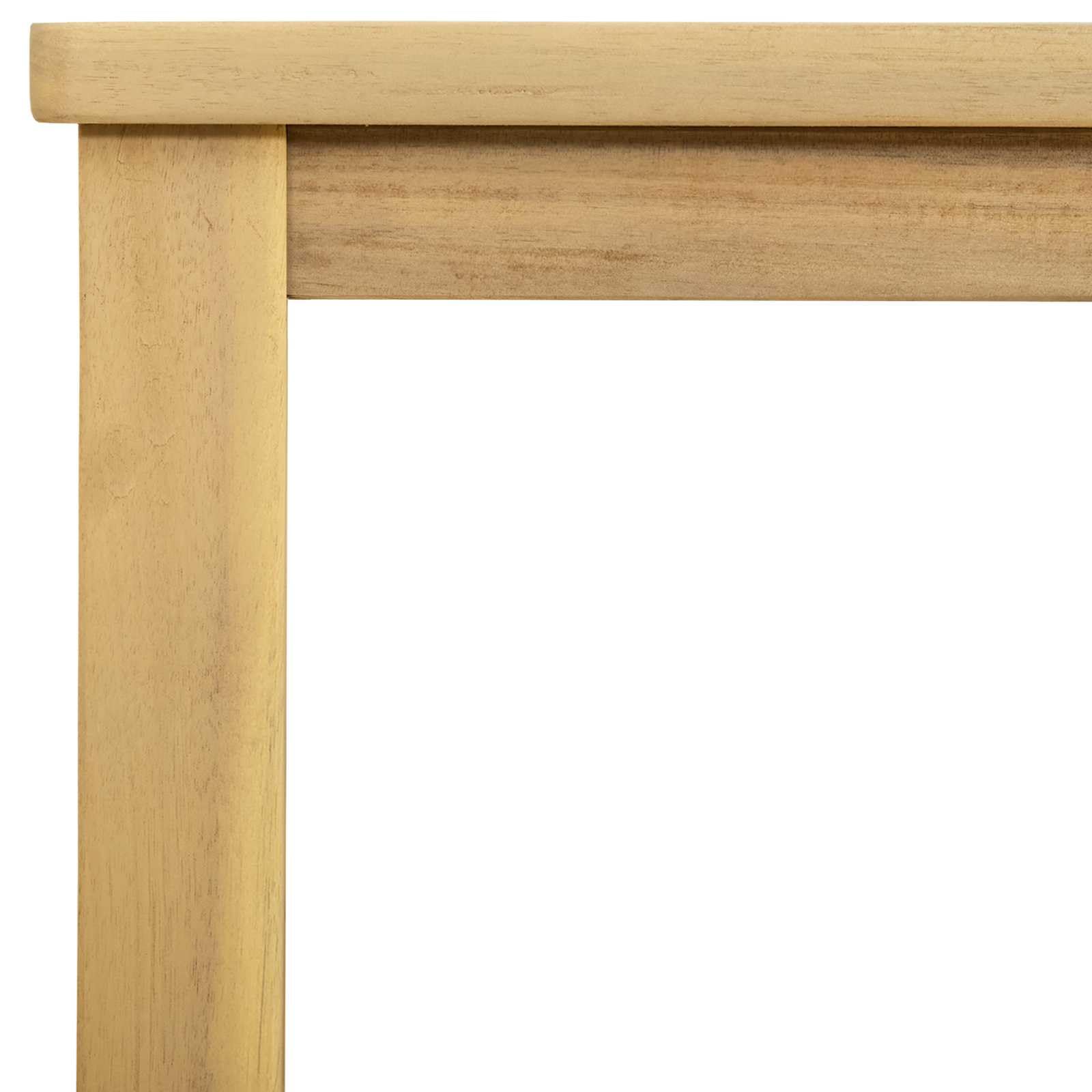vidaXL Gartenkonsole Tisch Helles Akazienholz 80 x 35 x 75 cm, Garten, Rechteckiger Pflanzer, Rustikales Design, Strapazierfähige Materialien, Viel Stauraum für Pflanzen, Blumen und Gemüse im Garten