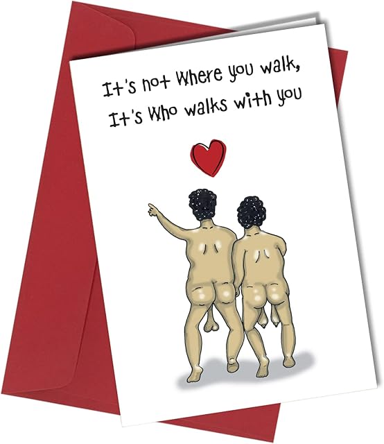 Funny Birthday Card for Husband - Rude Anniversary Card for Wife / Cheeky Valentine Cards For Partner / Naughty Birthday Cards for Him Her #58