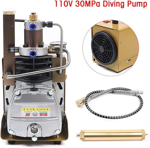 Miniatura 3 de Bomba de compresor de aire de alta presión, bomba de compresor de aire PCP eléctrica de 110 V, 30 MPa 4500 PSI, compresor de aire de alta presión,