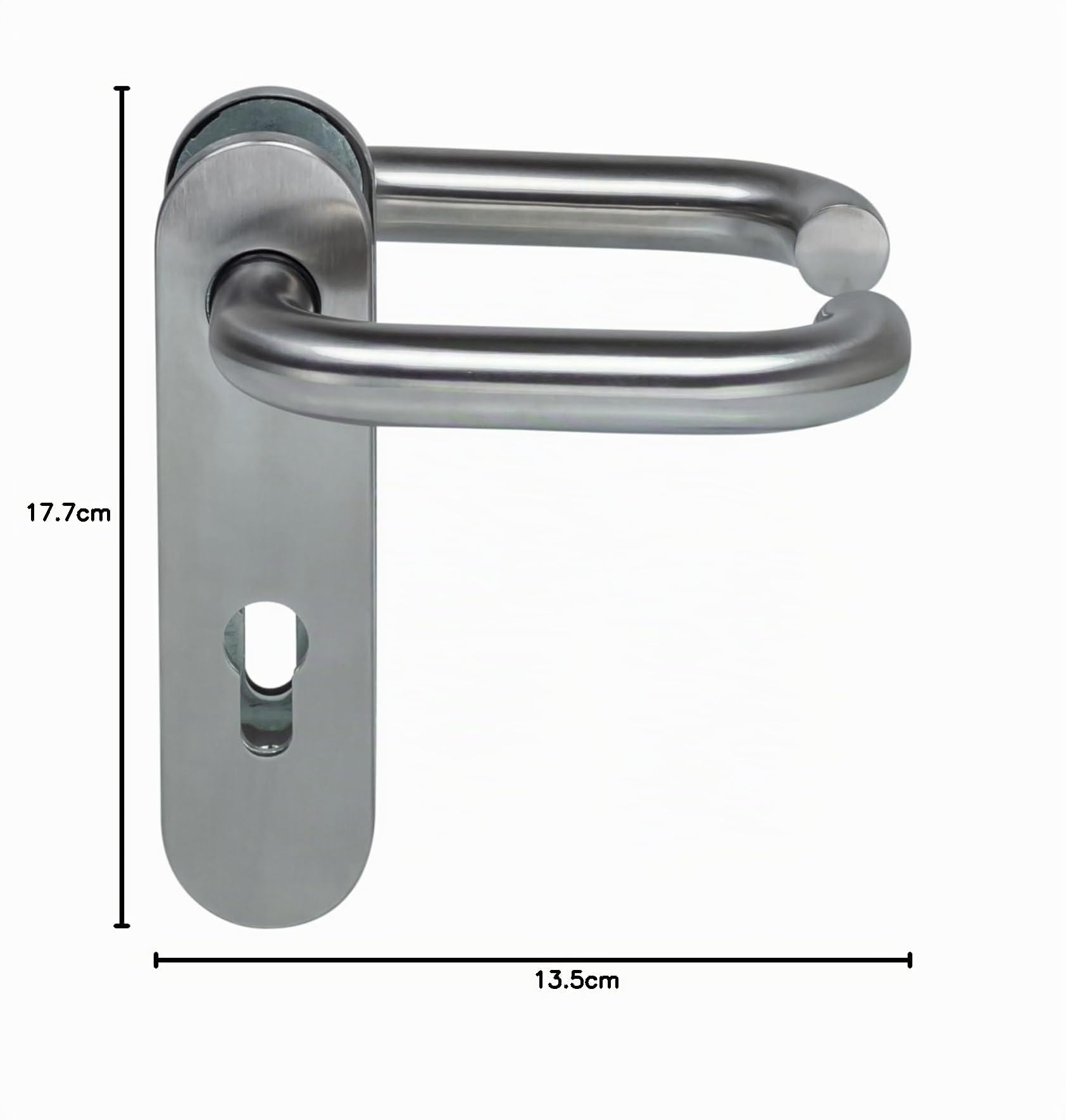 Hörmann FS D-110 535303 - Juego de manillas para puerta de protección contra incendios (puerta multiusos H8-5, Quadro, MZ/OD)