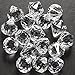 60 Small Clear Crystal Like Drop Ornaments Diamond shape