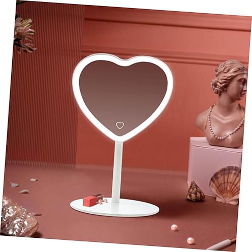 Miniatura 4 de BESTOYARD Espejo de tocador LED Espejos para Maquillaje Espejo de mano Espejo de escritorio Espejo de escritorio Espejo de tocador de mesa Espejo