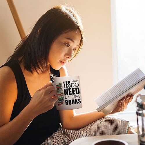 Miniatura 4 de Taza de café grande de 15 onzas, regalo para amantes de los libros, juego de regalos de nerd para mujeres, hombres y niñas, regalo de cumpleaños de