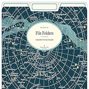 Cavallini Papers & Co. Celestial Aktenordner, 12 Stück