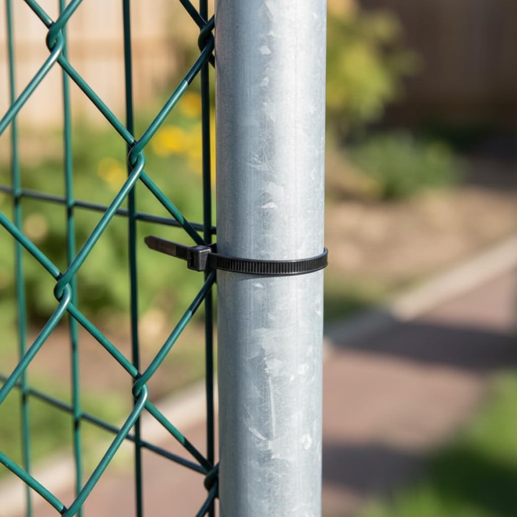 100PCS 4 Inch Zip Ties Wire Wraps with 40 Lbs Tensile Strength for Indoor and Outdoor Use, Heavy Duty, Self-Locking, Multi-Purpose Cable Ties Cord Straps, Black