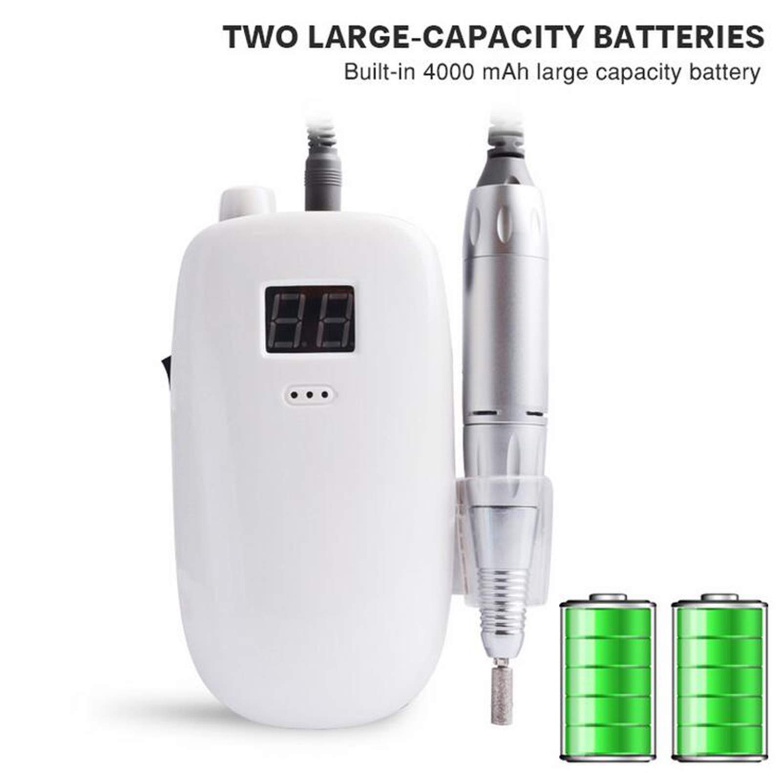 Amazon.co.jp: ポータブル電動ネイルドリルマシン、35000 RPM充電式