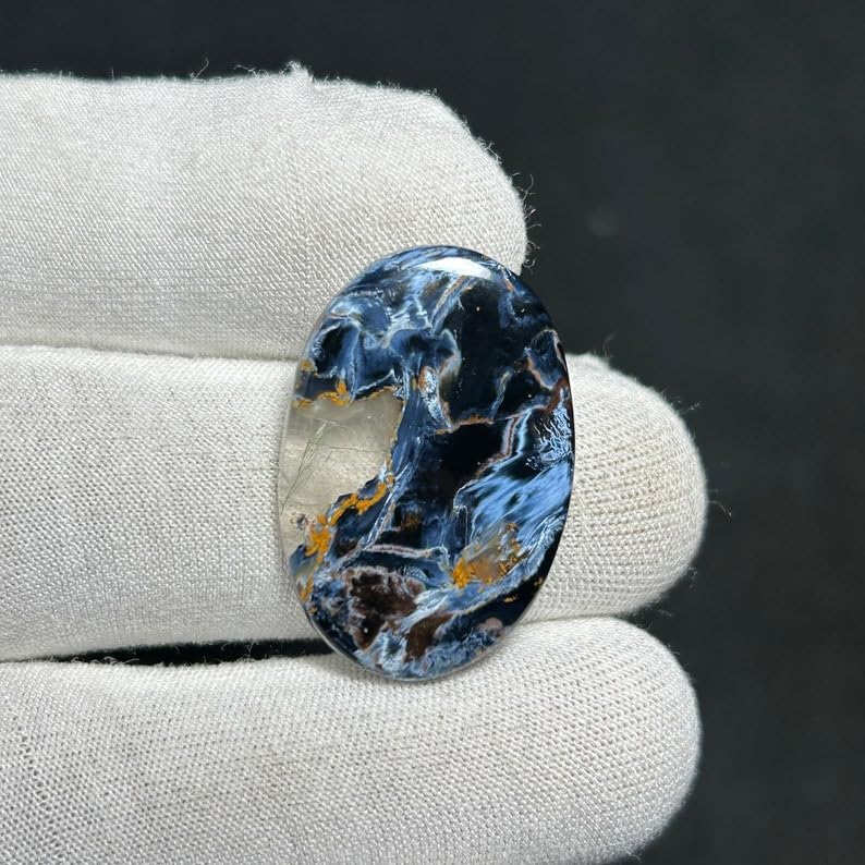 Piétersite naturelle cabochon 30x20mm pour création de bijoux DIY - 2