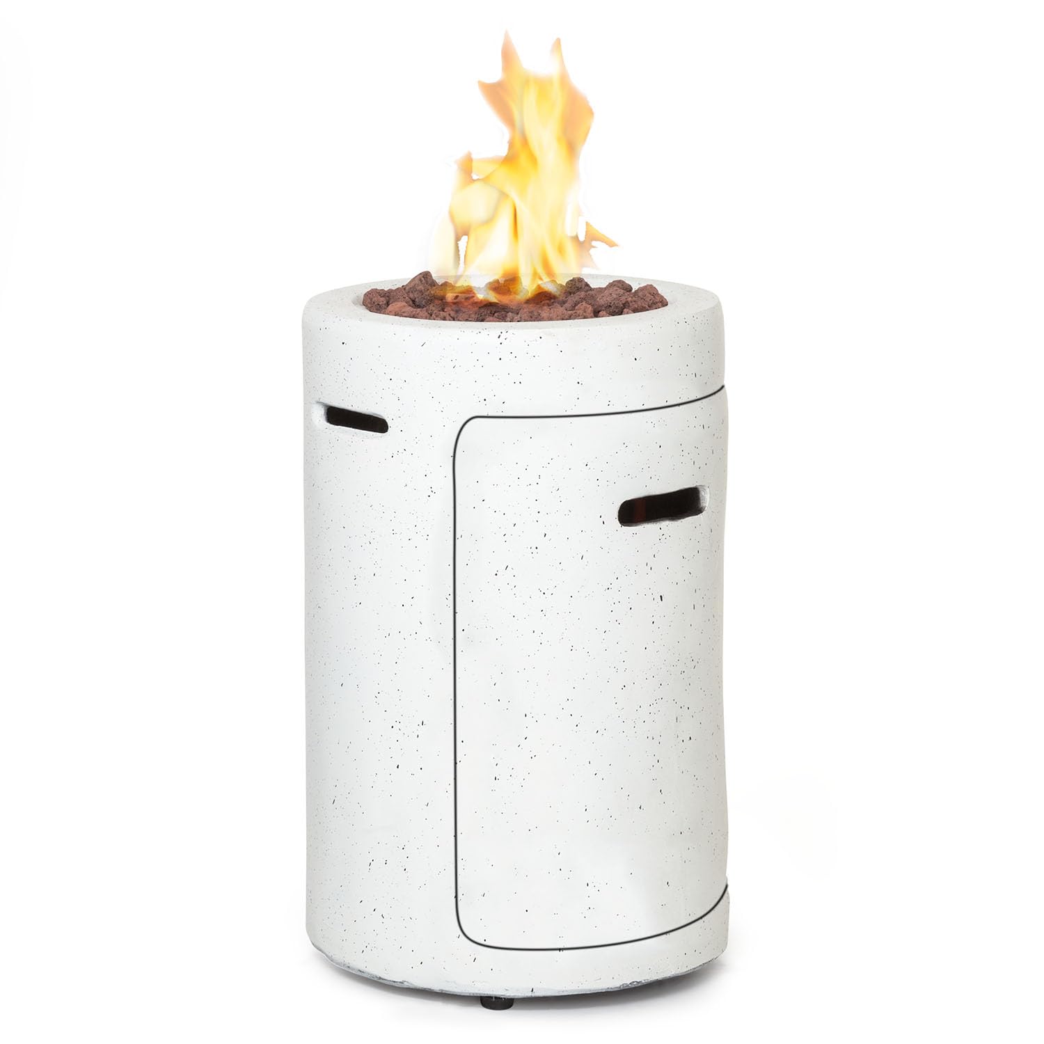Blumfeldt Crete Gas-Feuerstelle 13 kW Edelstahl 360° FireView Flüssiggas