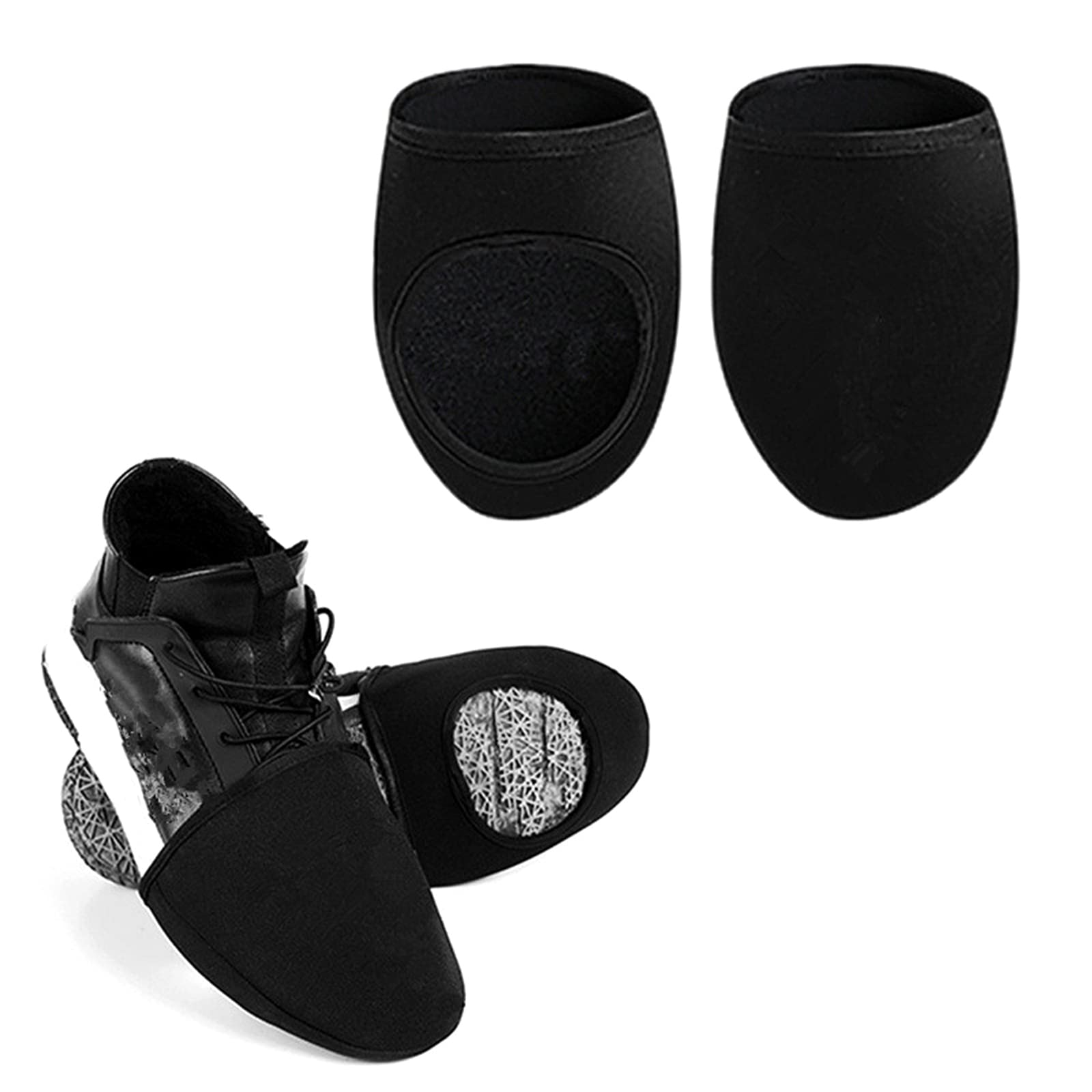 Nawwgy Cycling Thermal Toe Windproof Half Shoecover Water-Resistant for Mountain Road Cycling Bicycle Shoe Half Shoe Cover