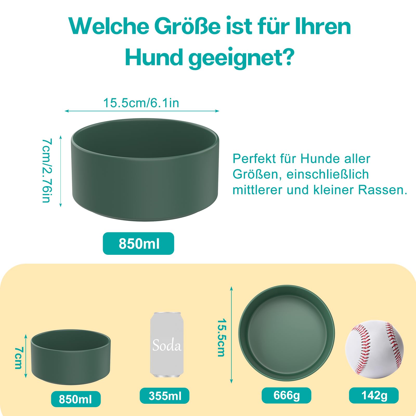 SUOXU Waterbak voor hondenkrat, roestvrijstalen voerbak, niet-morsen, voerbak voor kleine honden en katten (850 ml/1 stuk