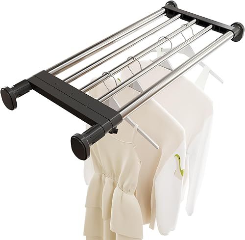 Estantes de montaje en pared para armario, estante de tensión ampliable, fácil de instalar para despensa, armario, lavandería, almacenamiento de