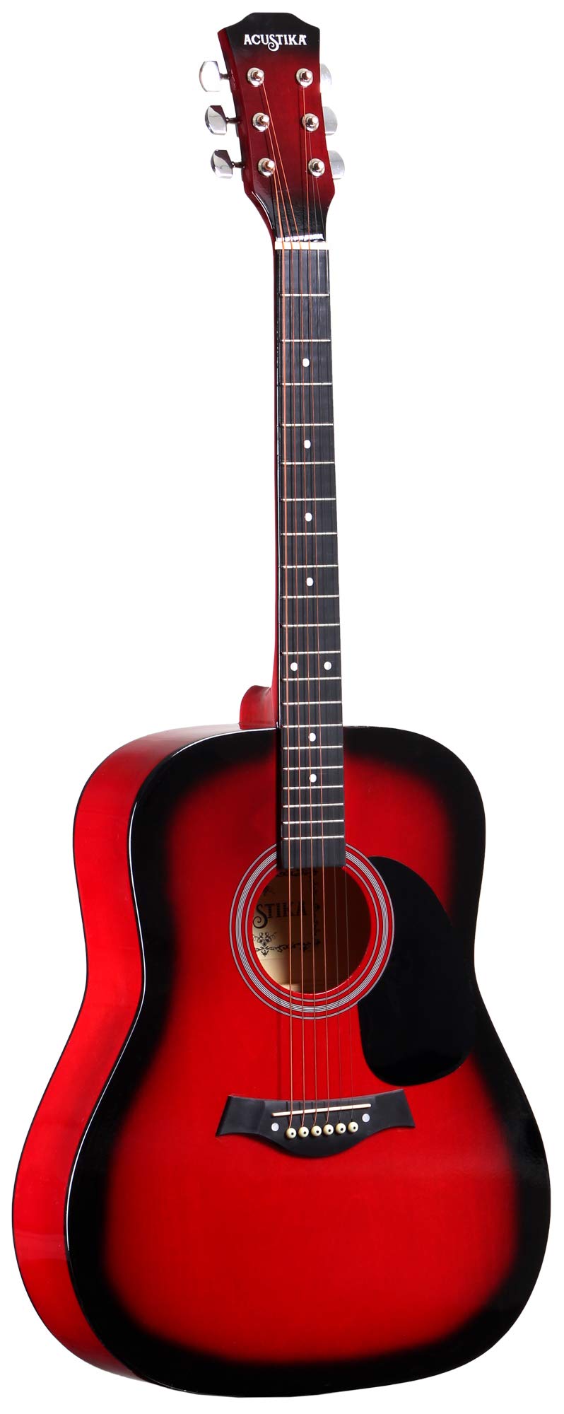 ACUSTIKA F310 Chitarra Acustica 41" 6 Corde Acciaio Rosso