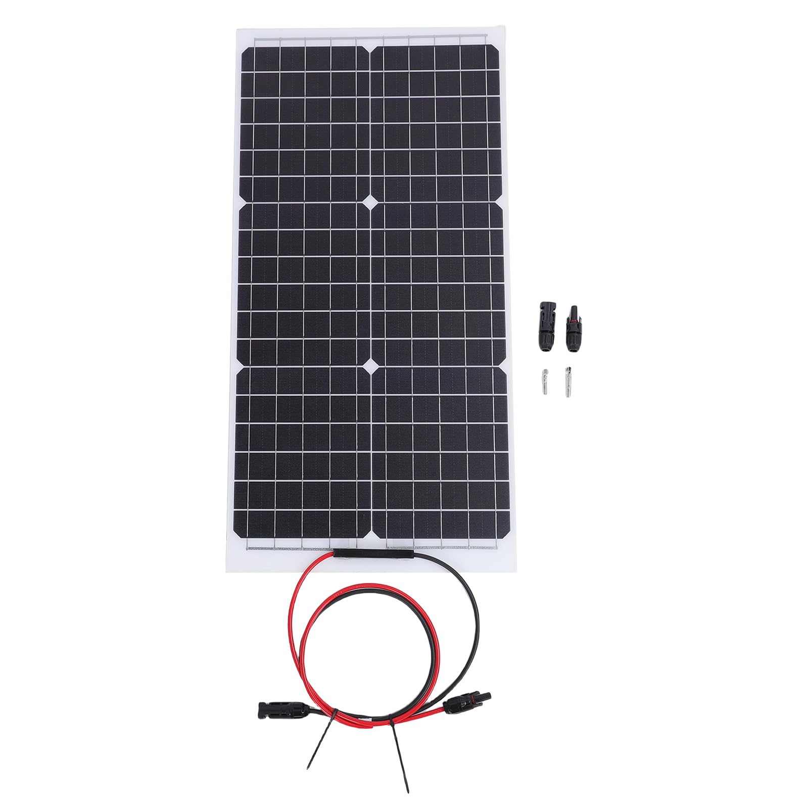 FILFEEL Pannello Solare in Silicio Monocristallino 30W 18V Pannello di Ricarica Solare Semi Flessibile per Sistemi di Alimentazione Fuori Rete per e Barche