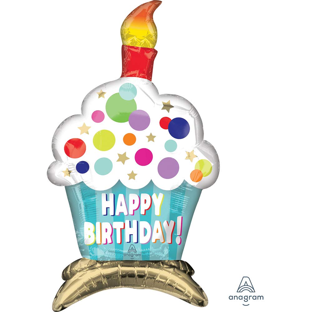 Giant Cupcake Foil Balloon - 29 Inch Party Decoration For Birthdays & Celebrations