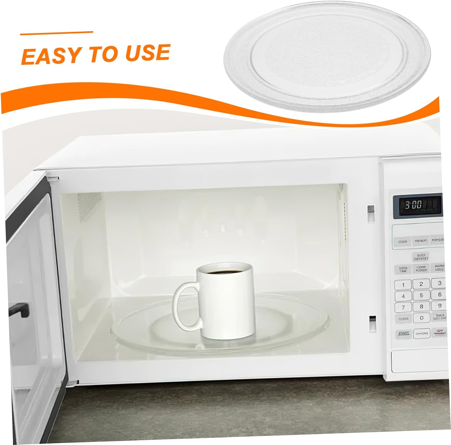 Microwave Glass Turntable Oven Replacement Tray for Efficient Cooking Easy to Clean Microwave Accessories Convenient Kitchen