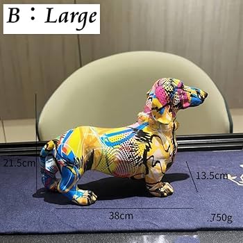 Amazon.co.jp: 【Russel】ダックスフント 犬 飾り 置物 大きい