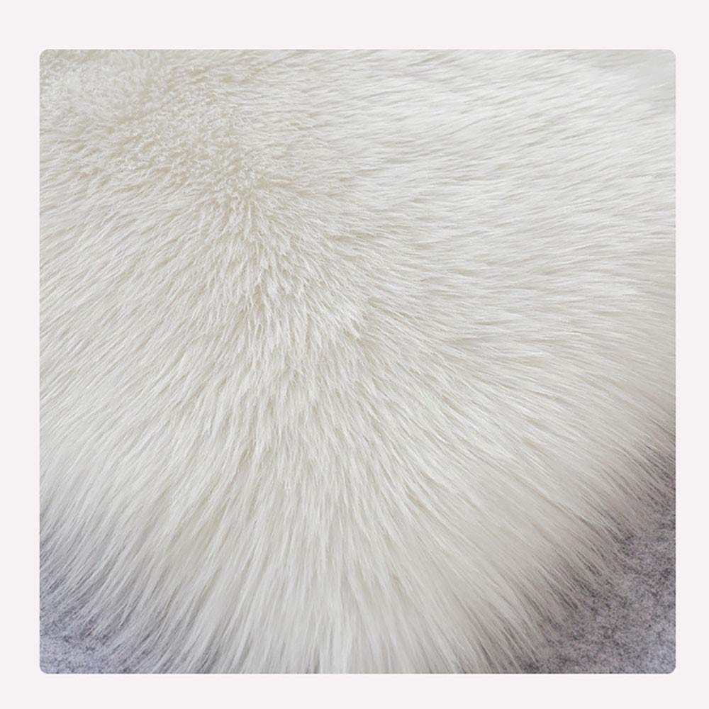Tapis en Peau de Mouton synthétique,Man Made Laine Tapis de Canapé Coussin,Cozy Sensation comme véritable Laine Tapis en Fourrure synthétique(60 * 180cm)