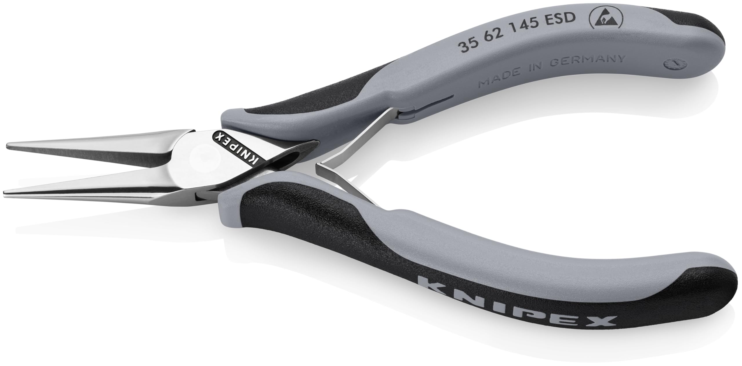 KNIPEX Tools 35 62 145 ESD Electronics - Alicates de punta media redonda, mangos ESD, 5-3/4 pulgadas