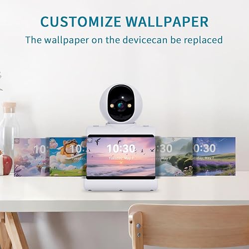 Miniatura 6 de Cámara de video bidireccional, cámaras de seguridad para el hogar para interiores, monitor de bebé, cámara para perros con aplicación de teléfono,