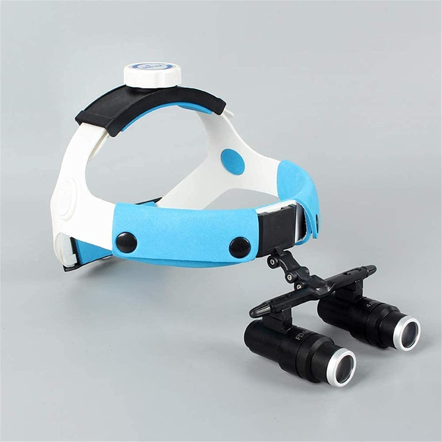 Magnifying Glass Headband Magnifier, Handheld Digital Magnifier, Dental Surgical Headband Magnifier Binocular Loupes, Medical Magnifier with 5W Headlights, for Surgery Vascular, Two Rechargeable Batte