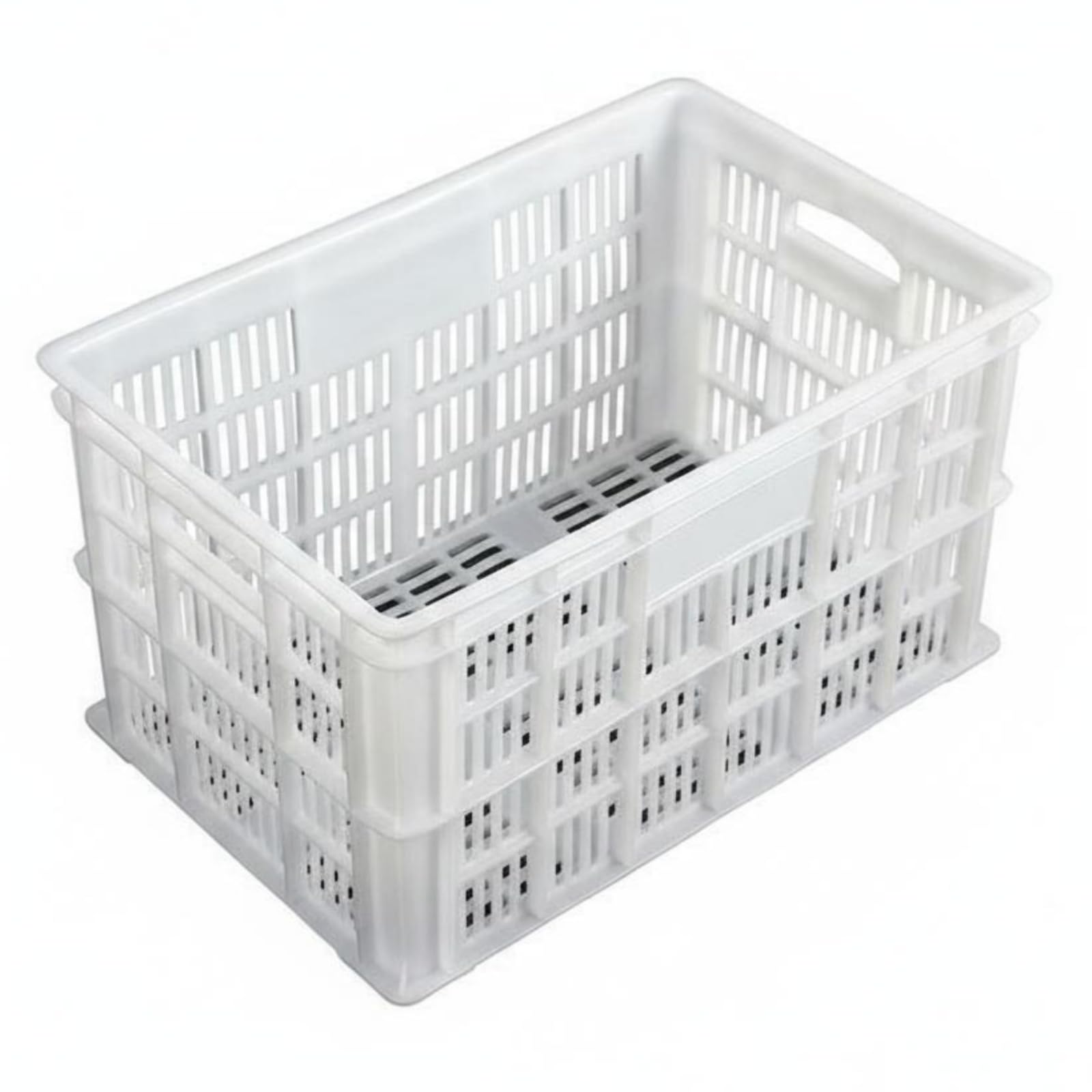 Aufbewahrungsbox Lagerkiste Transportbehälter -behälter mit Stapelfunktion Belüftetem Gitter Und Robuster für, style to 5
